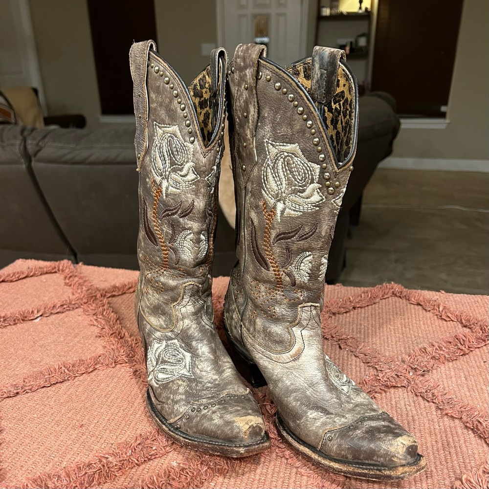 Women’s 6.5, light brown, Lucchese 1883 boot